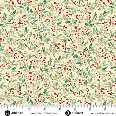 Adorn by Makower UK Holly Cream