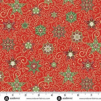 Adorn by Makower UK Star Red