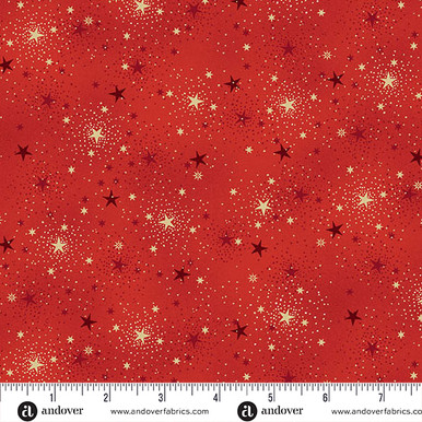 Adorn by Makower UK Sparkle Red