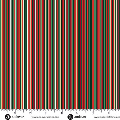 Adorn by Makower UK Classic Stripe Green