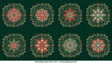 Adorn by Makower UK Circles Green