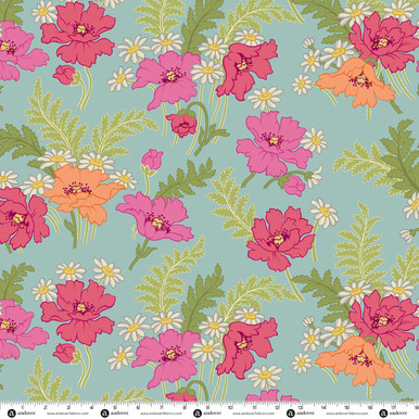 Groovy Garden by Renee Nanneman Groovy Garden Dusty Teal