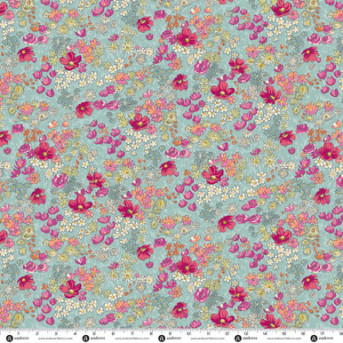 Groovy Garden by Renee Nanneman Mod Meadow Dusty Teal