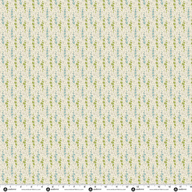 Groovy Garden by Renee Nanneman Flower Child Teal Green