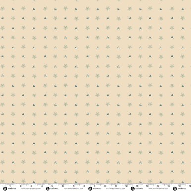 Healesville Christmas by Max & Louise Deer and Stars Cream