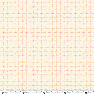 Level Up by Andover Fabrics Spindle Plaid Ivory