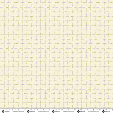 Level Up by Andover Fabrics Spindle Plaid Parchment