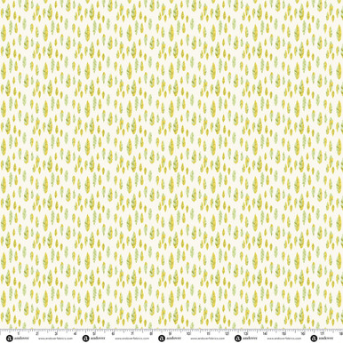 Level Up by Andover Fabrics Feathered Chartreuse
