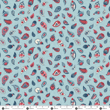 Liberty Garden by Tiffany Lauren Printers Paisley Azurite