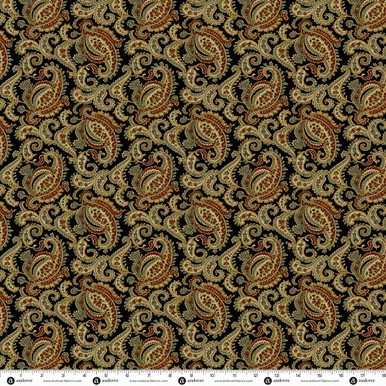 Providence Revisited 108s by Jo Morton Providence Paisley Black