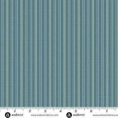 Quiltessential Minis by Laundry Basket Quilts Mini Double Stripe  Indigo