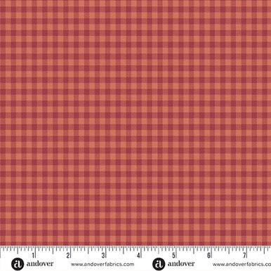 Quiltessential Minis by Laundry Basket Quilts Mini Gingham Blood Orange