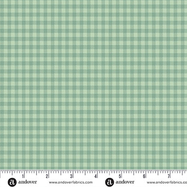 Quiltessential Minis by Laundry Basket Quilts Mini Gingham Celadon