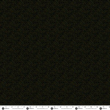 Simply Noir by Andover Fabrics Leafy Bronze