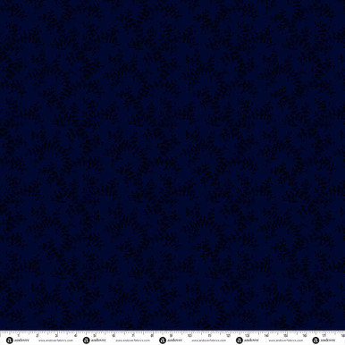 Simply Noir by Andover Fabrics Flourish Indigo