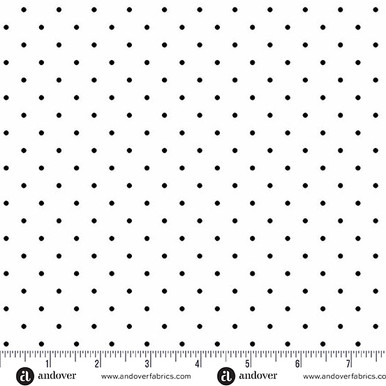 Simply Spot 108s by Andover Fabrics Simply Spot 108 White
