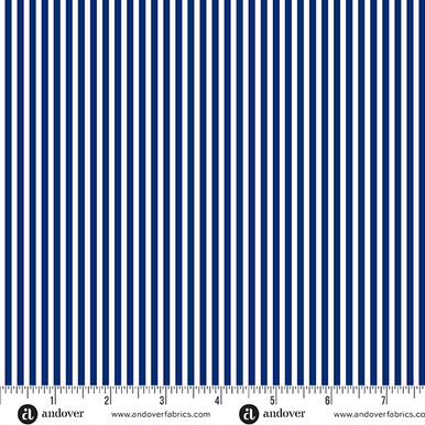 Simply Stripe by Andover Fabrics Simply Stripe Navy