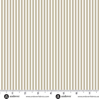 Simply Stripe by Andover Fabrics Simply Stripe Taupe