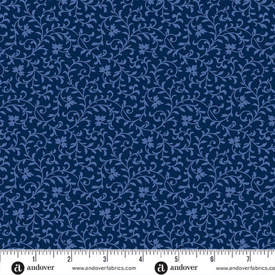 Simply Vine by Andover Fabrics Simply Vine Cadet