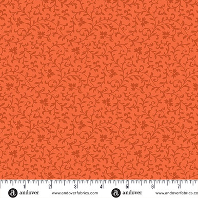 Simply Vine by Andover Fabrics Simply Vine Flame