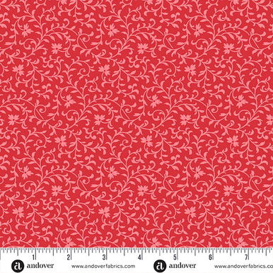 Simply Vine by Andover Fabrics Simply Vine Tomato