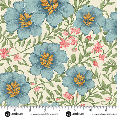 Sparrow Falls by Michael Nardi Luscious Garden Ivory