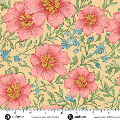 Sparrow Falls by Michael Nardi Luscious Garden Cinnamon Red