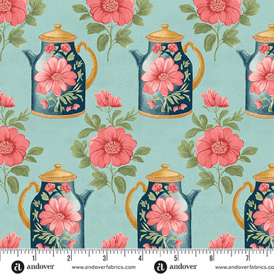 Sparrow Falls by Michael Nardi Afternoon Tea Teapot Blue