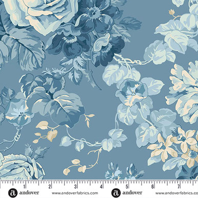 Special Delivery by Laundry Basket Quilts Rose Bouquet Twill