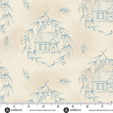 Special Delivery by Laundry Basket Quilts Cozy Cottage Blue Willow