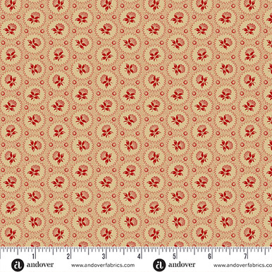 Trunk Treasures by Jo Morton Medallion Rose Crimson