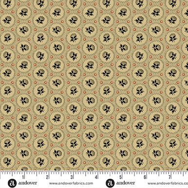 Trunk Treasures 108s by Jo Morton Medallion Rose 108 Ebony