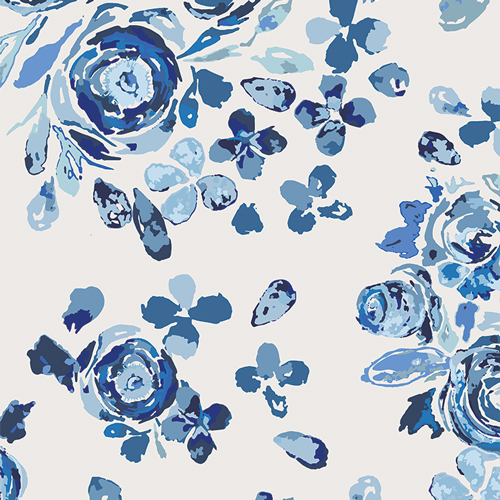 F89500 Swifting Flora Indigo