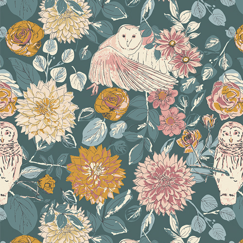 F35600 Owl Things Floral