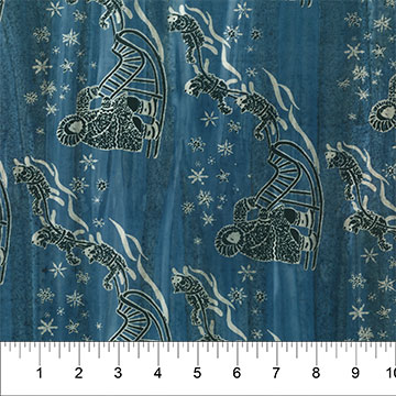 Arctic Fun Dog Sledding Pearl Blue