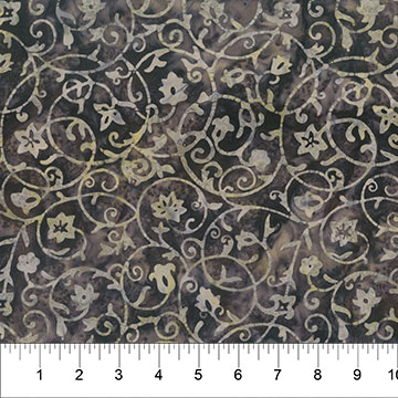 At Dusk Floral Vines Mocha