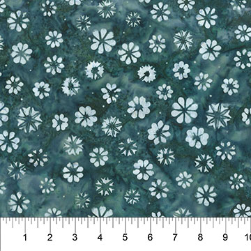 At Dusk Mixed Flowers Smokey Teal