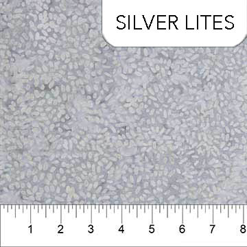 Boardwalk Dreams Cotton Batik Silver Lites