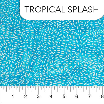 Boardwalk Dreams Cotton Batik Tropical Splash