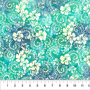 Boardwalk Dreams Hibiscus Swirl Sea Glass