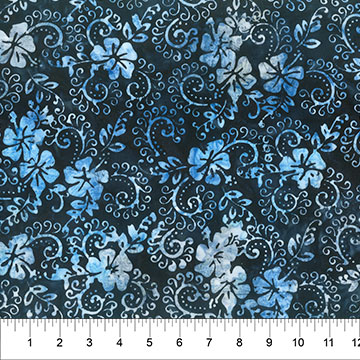 Boardwalk Dreams Hibiscus Swirl Indigo