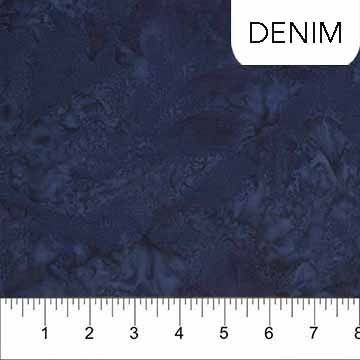 Color Me Banyan - Dot Plaid Cotton Batik Midnight