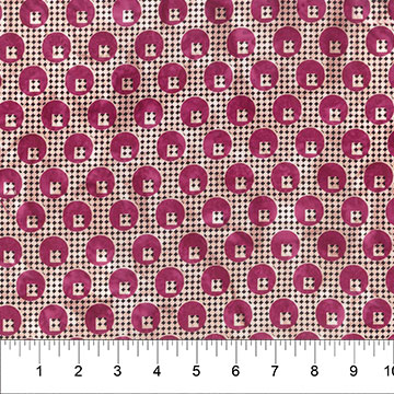 Color Me Banyan - Dot Plaid Dot Plaid Print Plum Berry