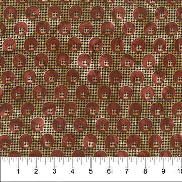 Color Me Banyan - Dot Plaid Dot Plaid Print Burnt Russet