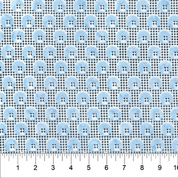 Color Me Banyan - Dot Plaid Dot Plaid Print Polar Sky