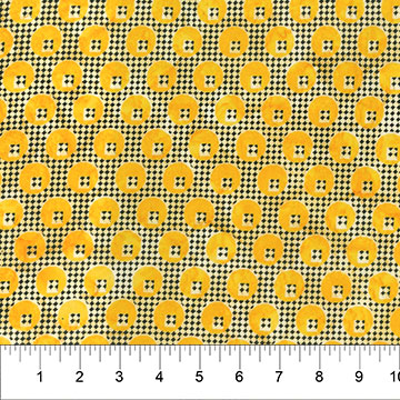 Color Me Banyan - Dot Plaid Dot Plaid Print Sunshine Yellow