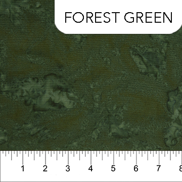 Faux Finish Cotton Batik Forest Green