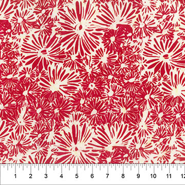 Faux Finish Daisies Red Riot