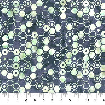 Faux Finish Hexie Grid Polar Sky