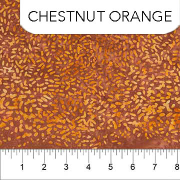 Heartland Cotton Batik Chestnut Orange